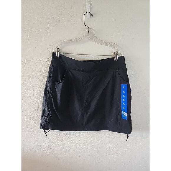 Columbia Skort Womens Large Black Active Fit Omni-Shade Skirt Tennis Pockets NWT - Picture 1 of 8